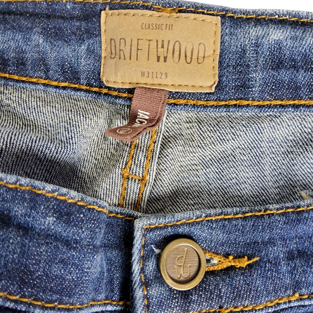 DRIFTWOOD Blue Embroidered Skinny Jeans - Picture 4 of 6